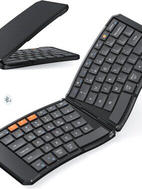 Ultra-Thin Folding Wireless Keyboards for iOS Android Windows Mac Tablet PC